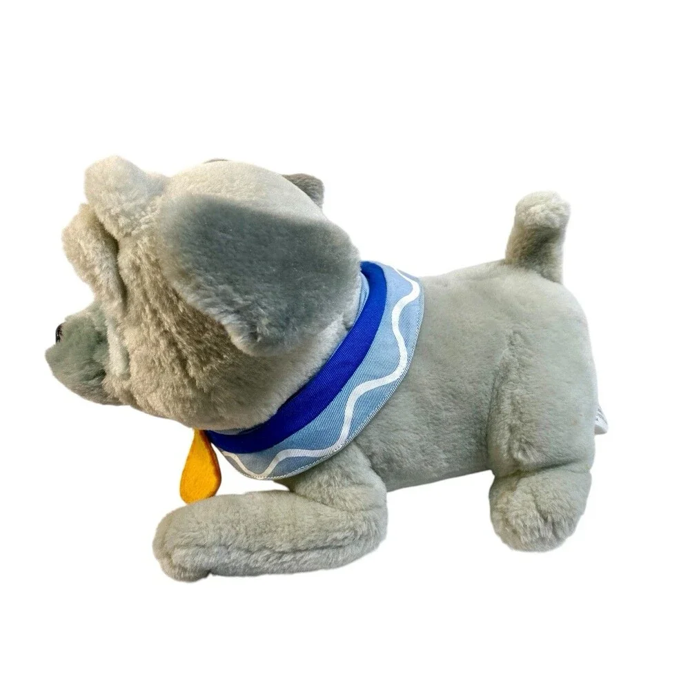 Disney Pocahontas Percy Pug Plush Vintage Applause 41824 Grey Dog 8 Inch